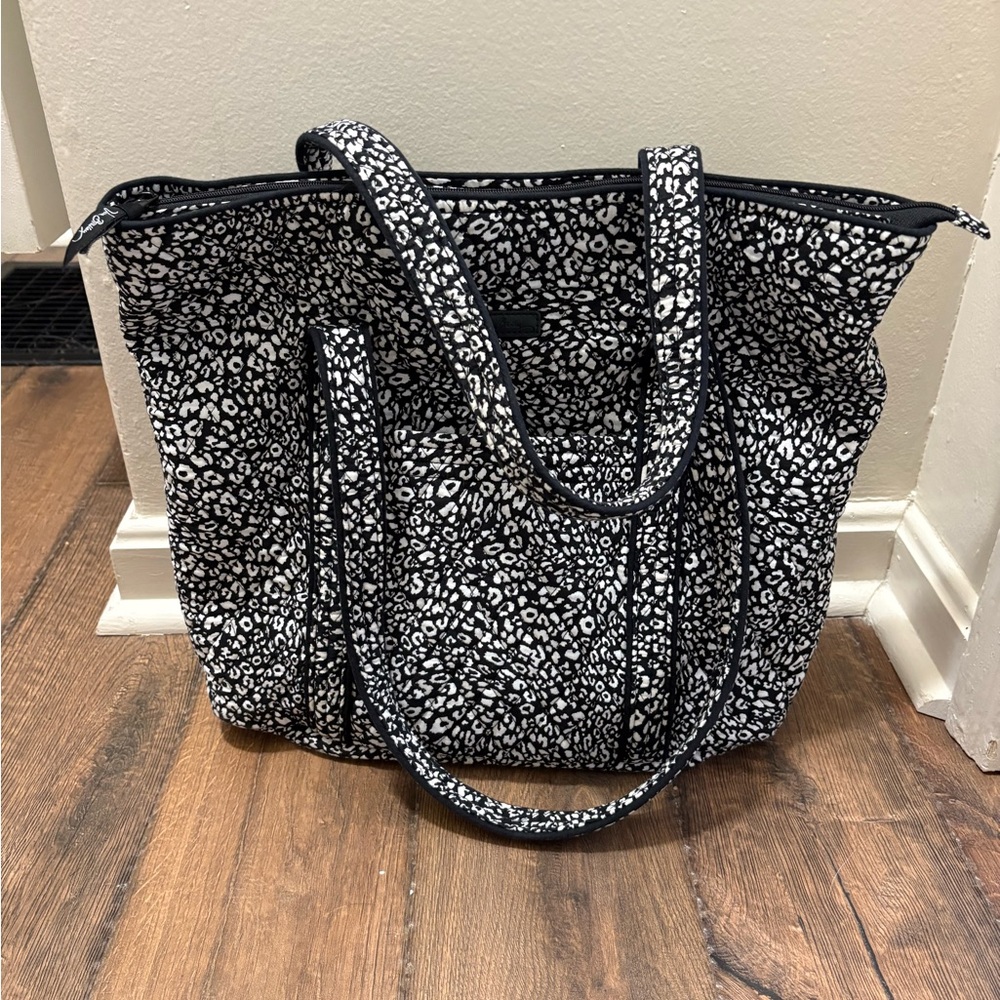 Vera Bradley Black and white animal print tote